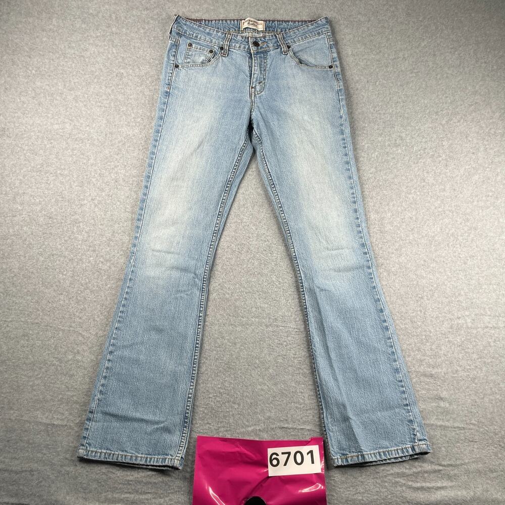 Levi Stauss Stretch Low Rise Bootcut Denim Jeans Womens Size 6 Medium Lght Wash